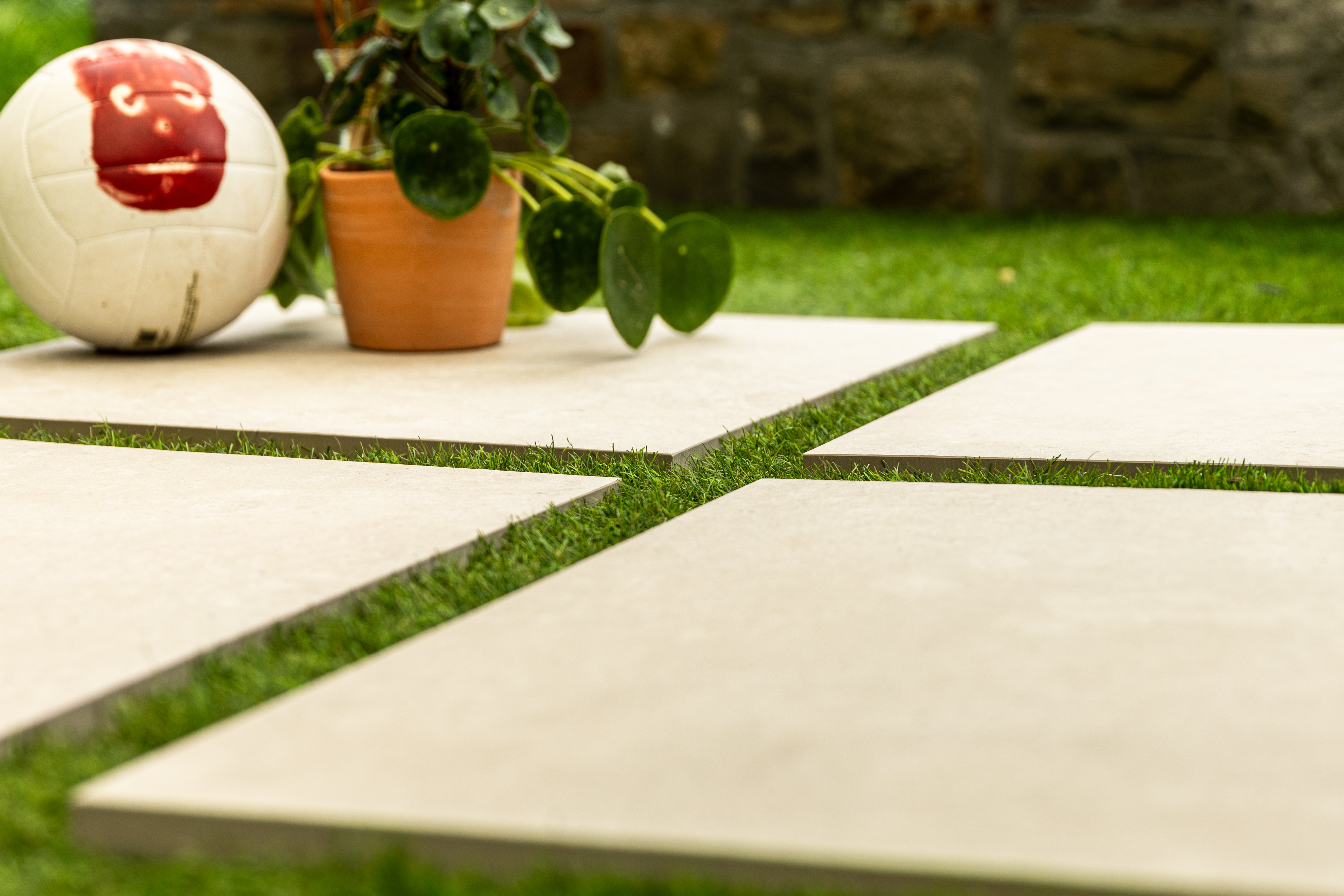 Keramische Terrastegel |C. Cream 60 x 60 x 2 cm