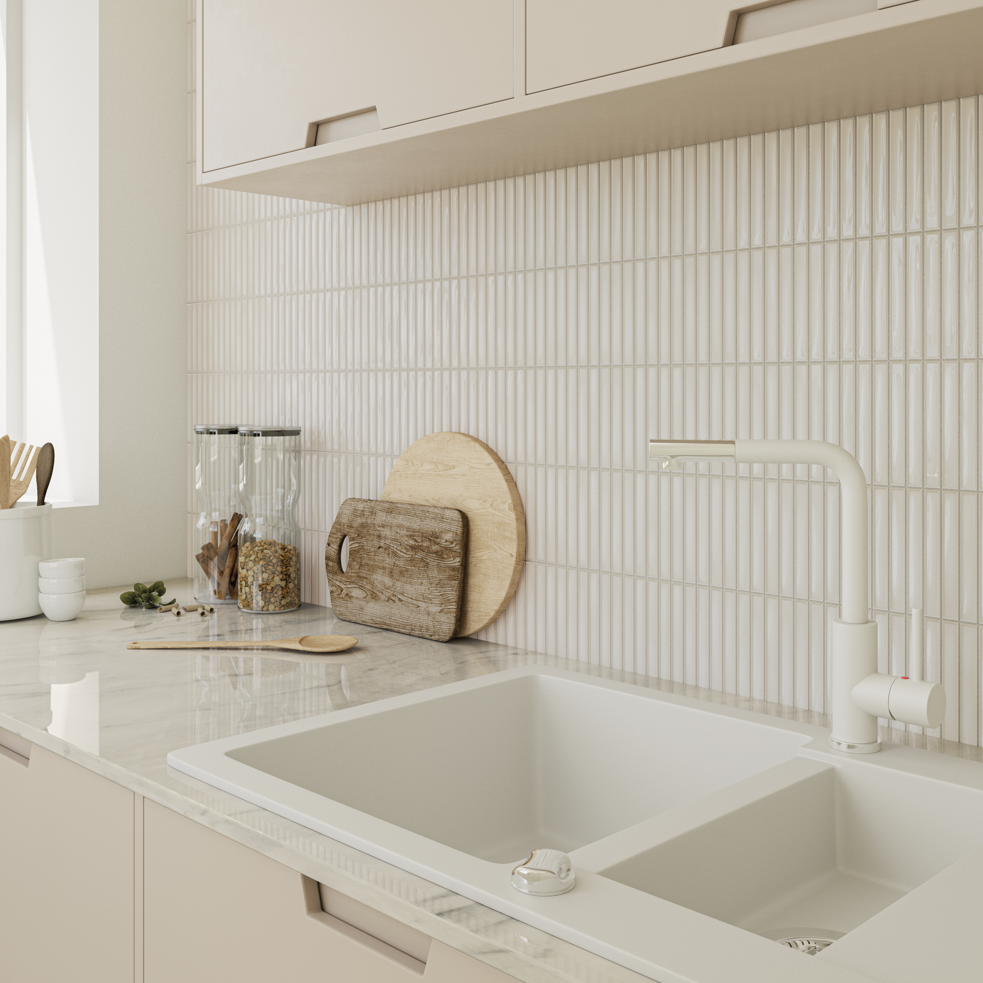 Blanc profond 12,5 x 25 x 1,05 cm