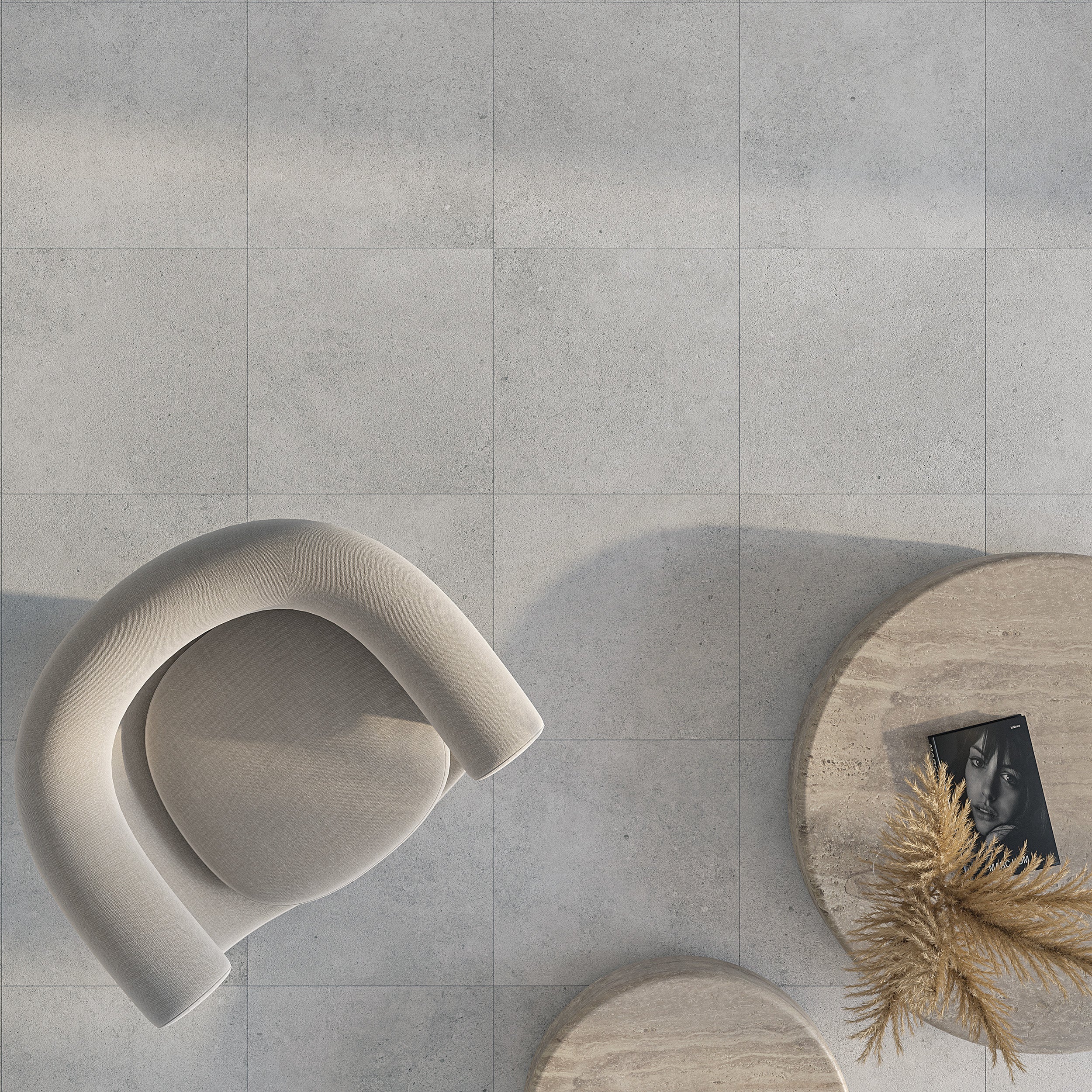 LOT 12,96m2 Keramische Tegel | Gr. Grey 60 x 60 x 0.9 cm