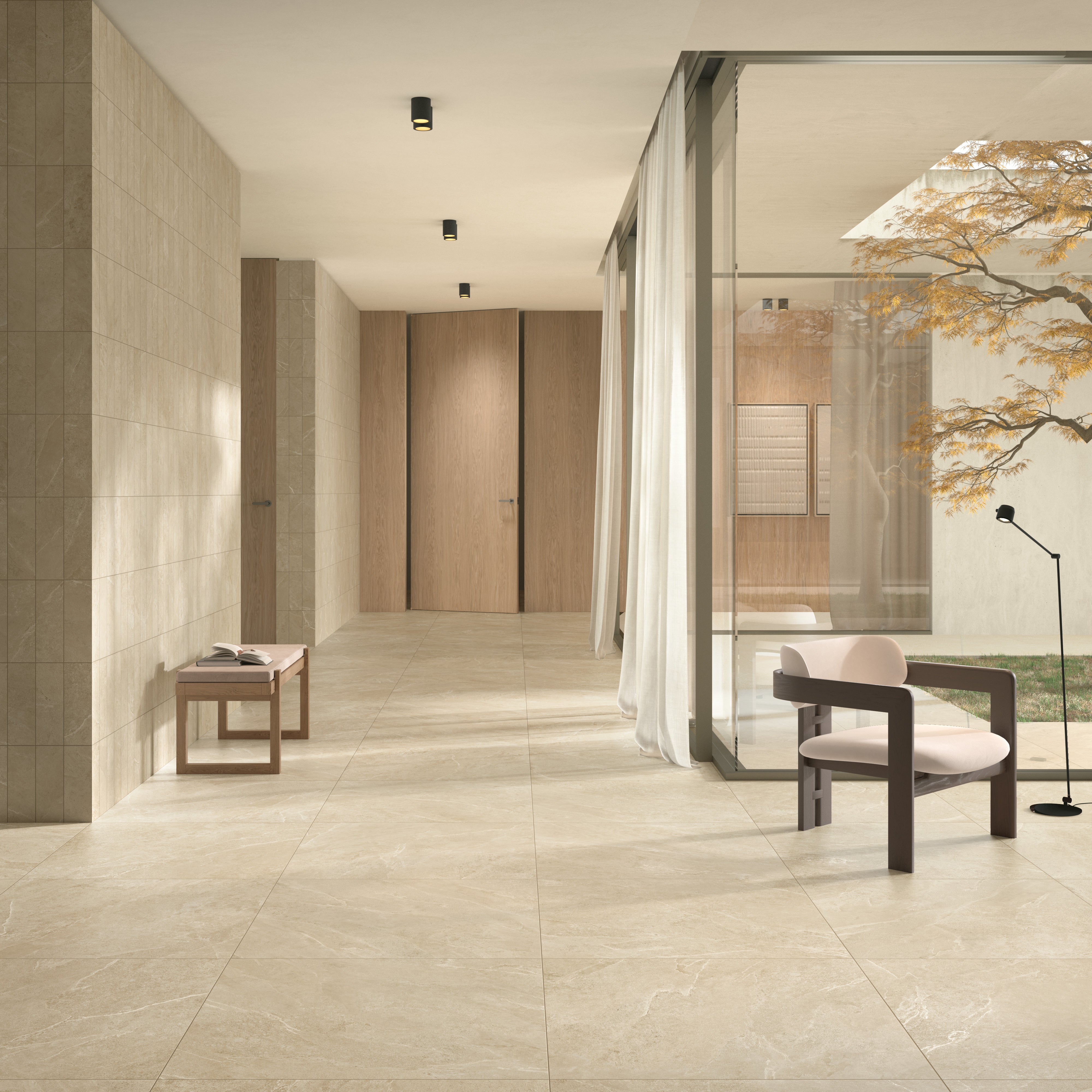 Keramische tegel | Cream 60 x 60 x 0,9 cm