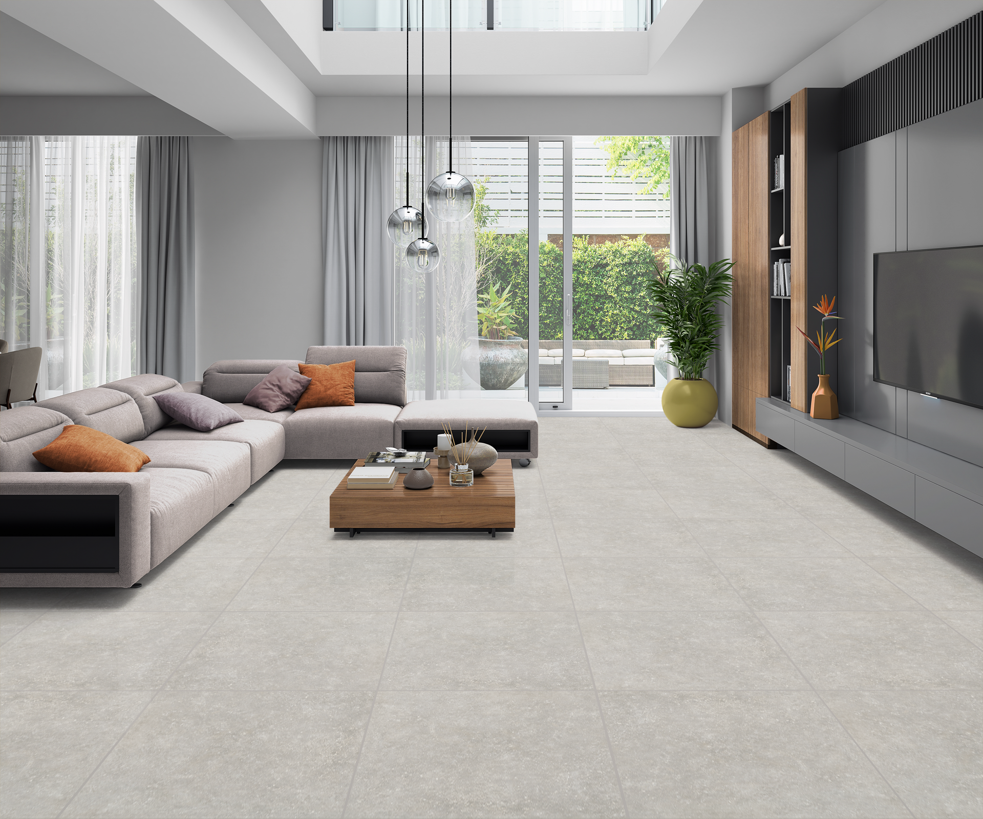Grey 59,5 x 59,5 x 0,95 cm Ret