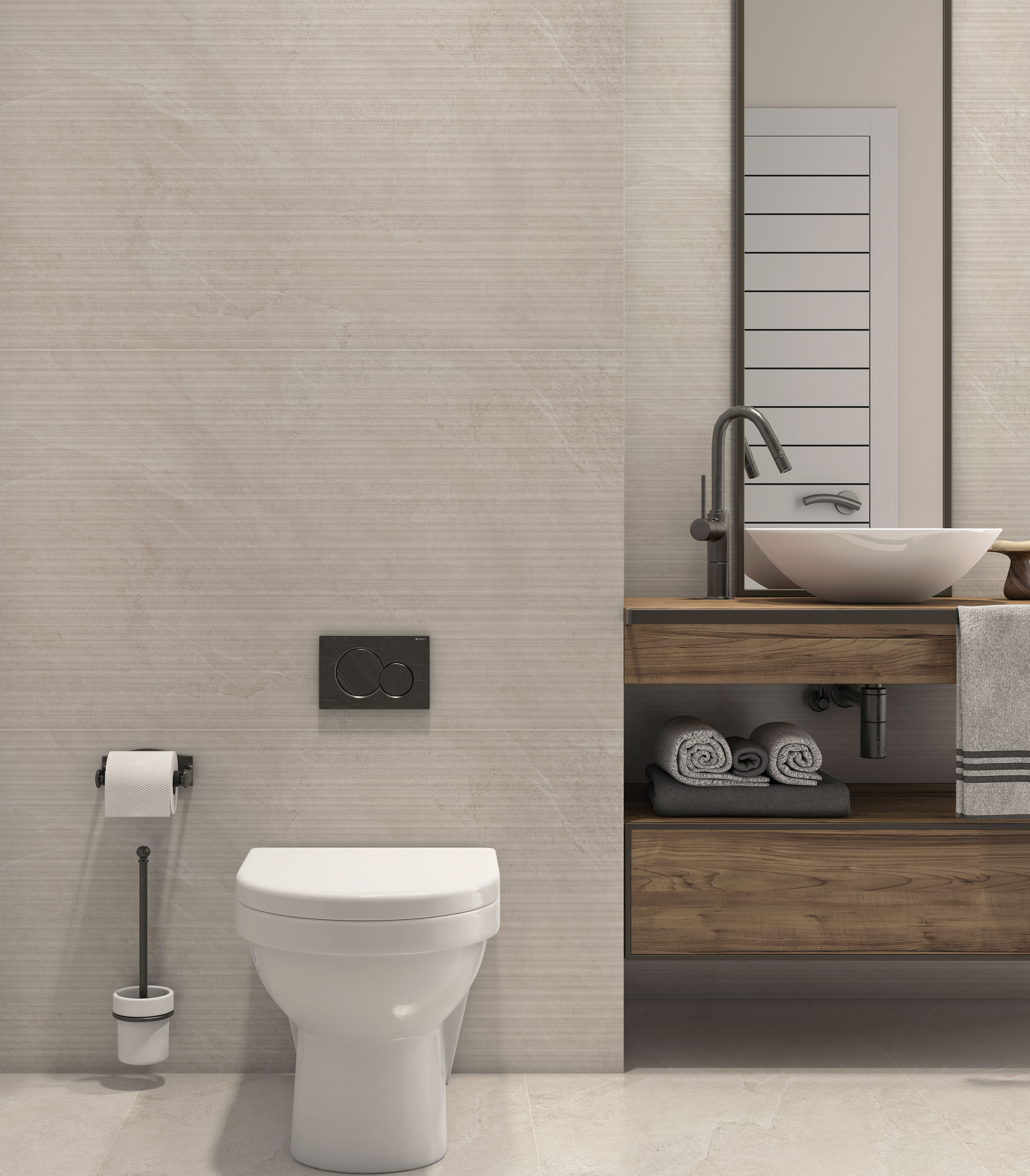 Keramische tegel | Decor Cream 60 x 119,8 x 0,9 cm