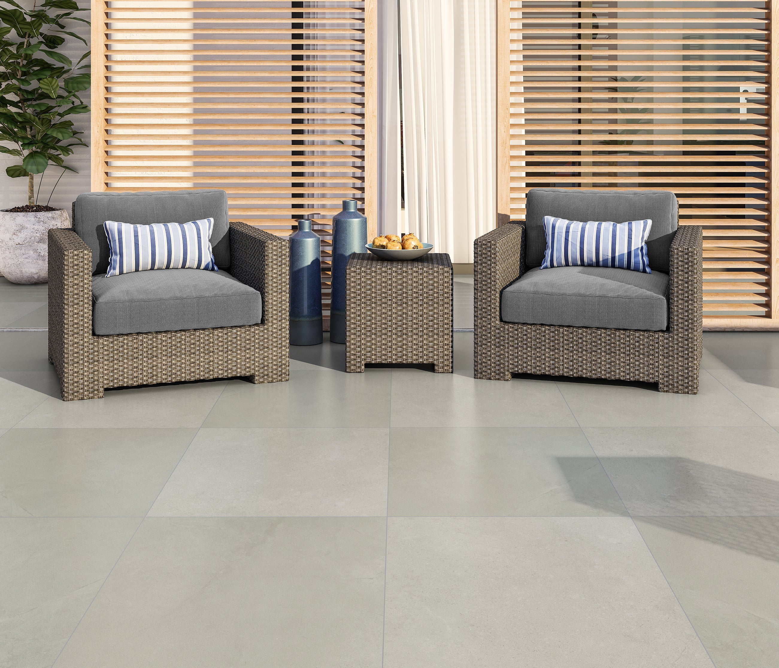 LOT 6,4 m² - Terrastegel - Grey 59.5 x 59.5 x 2 cm