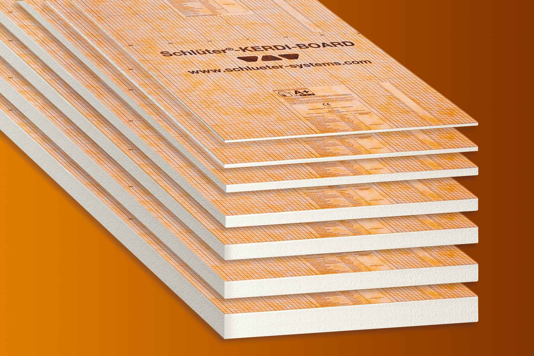 Schlüter-KERDI-BOARD Panneau standard | Longeur de 125 cm x Largeur de 62,5 cm