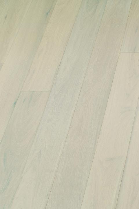 Parquet en Chêne prêt à poser - Vernis UV Blanc - Brossé