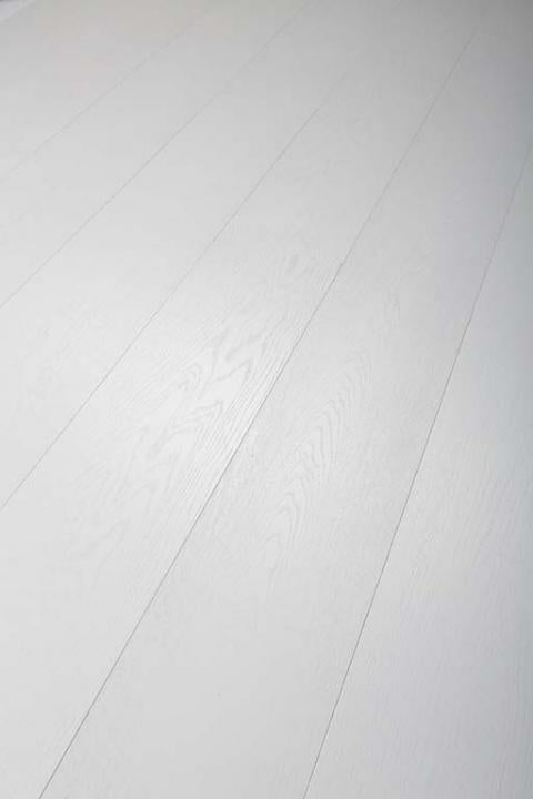 Parquet en Chêne prêt à poser - Vernis UV Blanc - Structuré