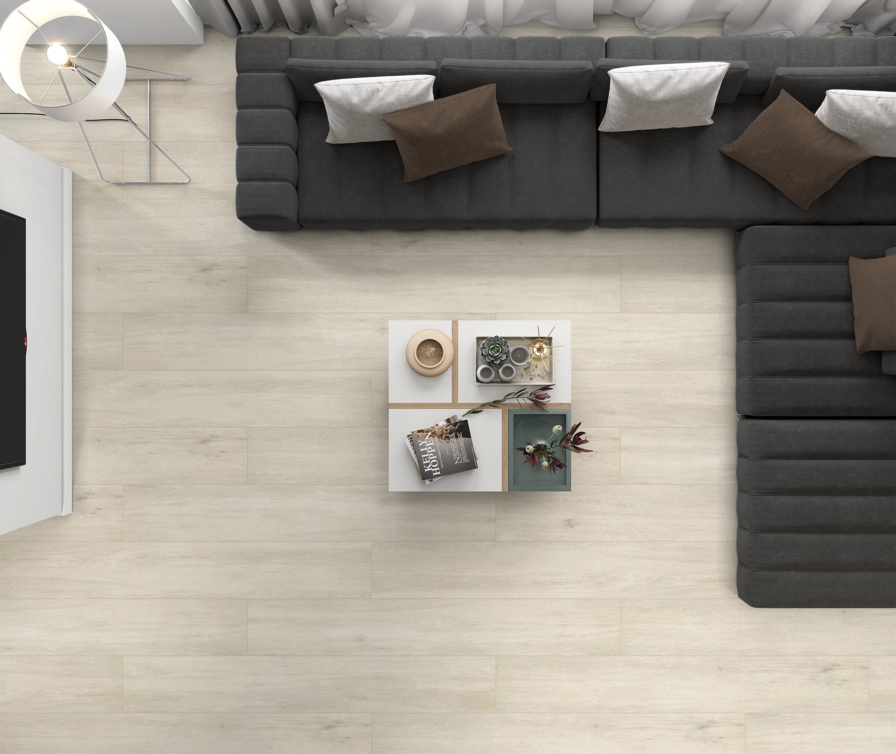 Keramisch Parket | Greyed Oak 26 x 160 x 1 cm
