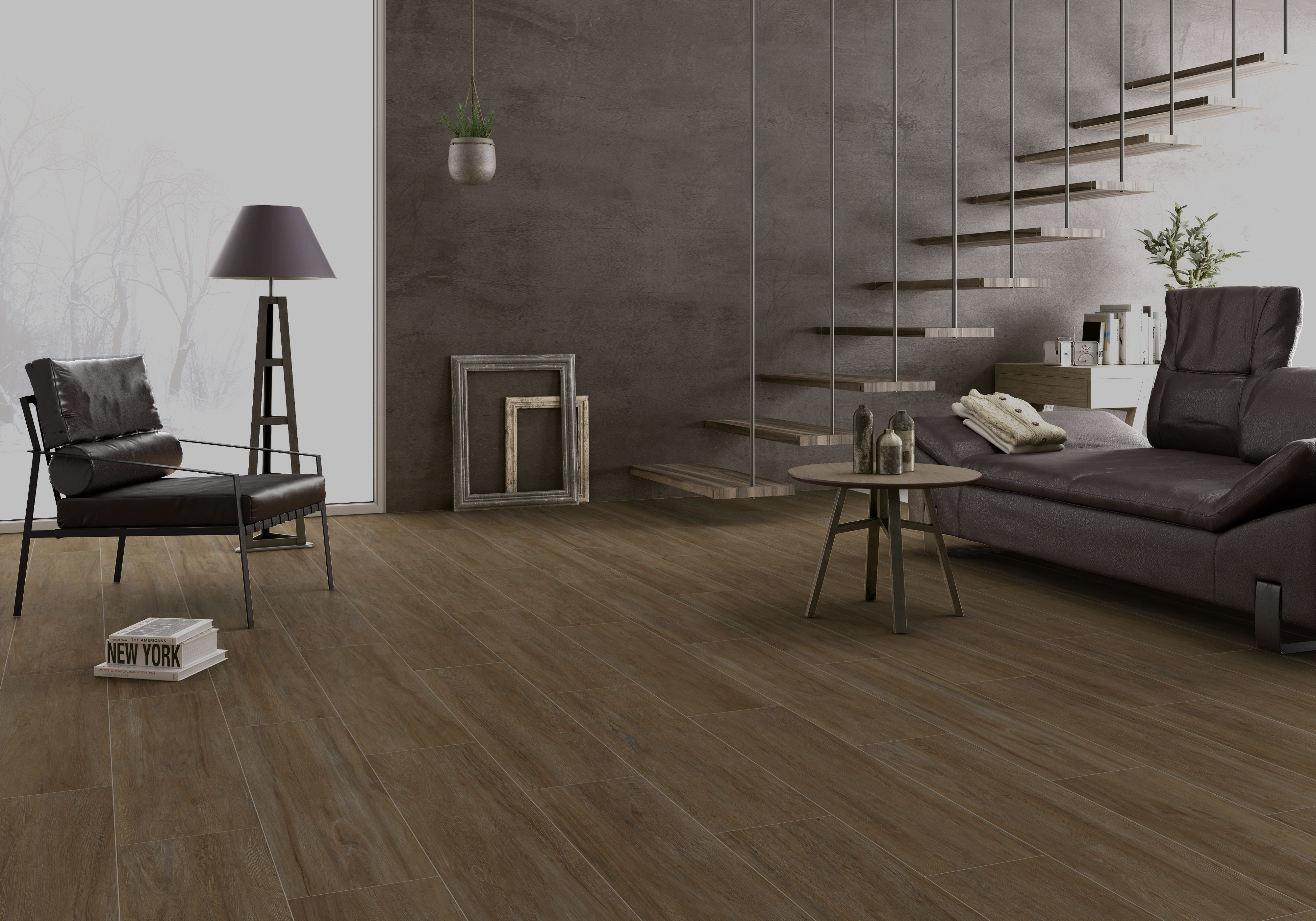 LOT 4.5m² - Natural 25 x 100 x 1 cm
