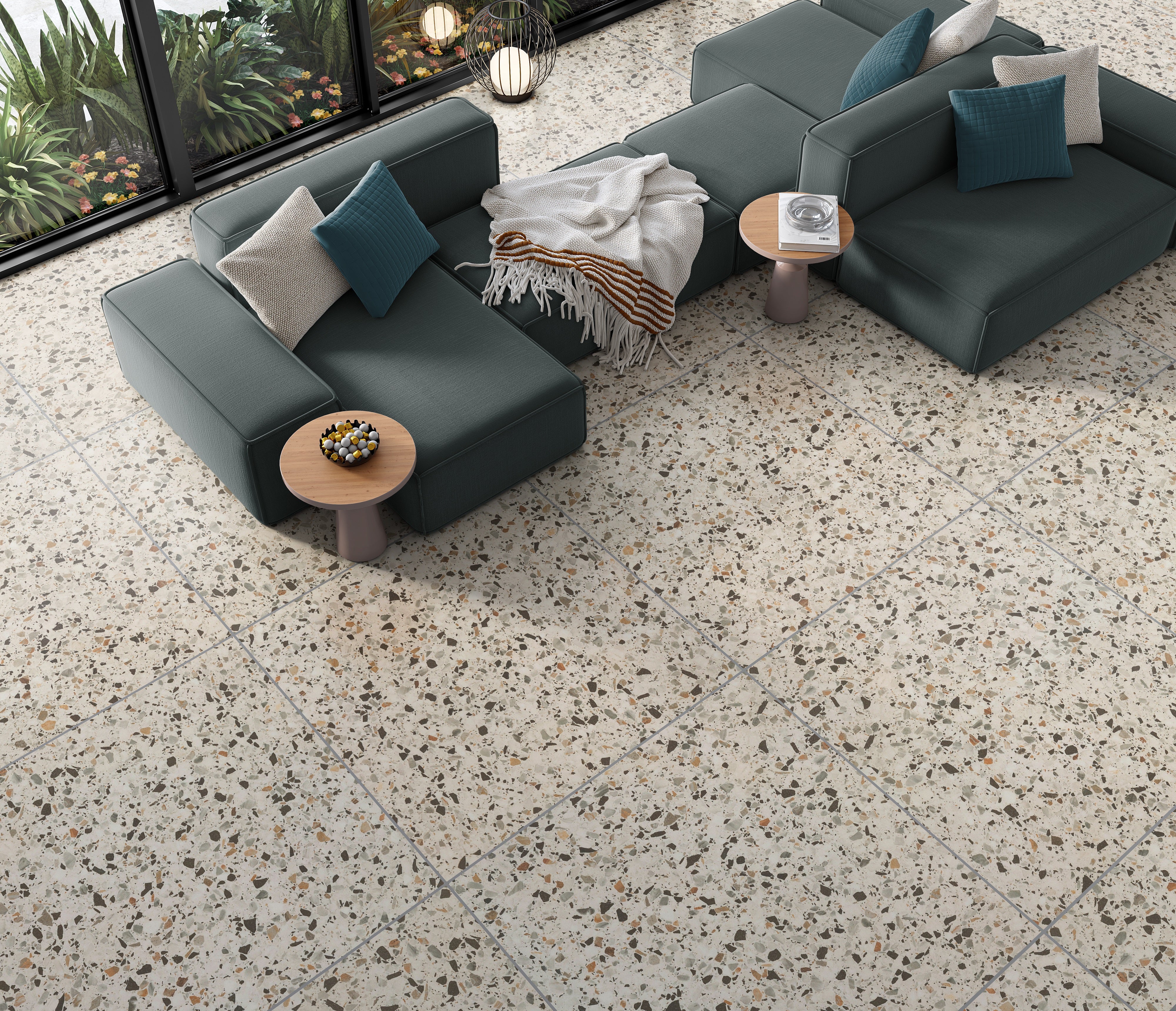 Terrazzo BL Satinado 60 x 60 x 1 cm