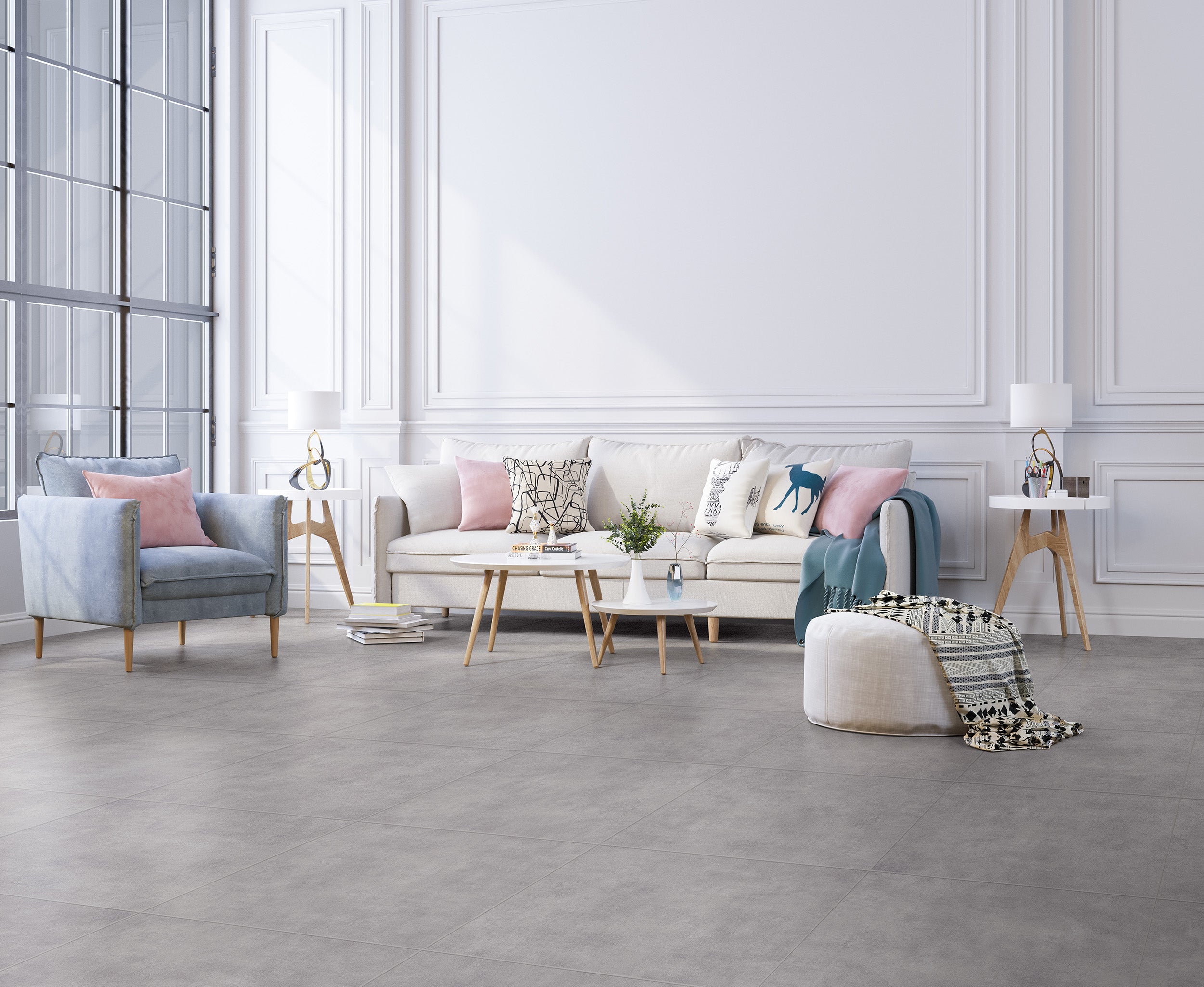 Taupe 60 x 60 x 0.74 cm
