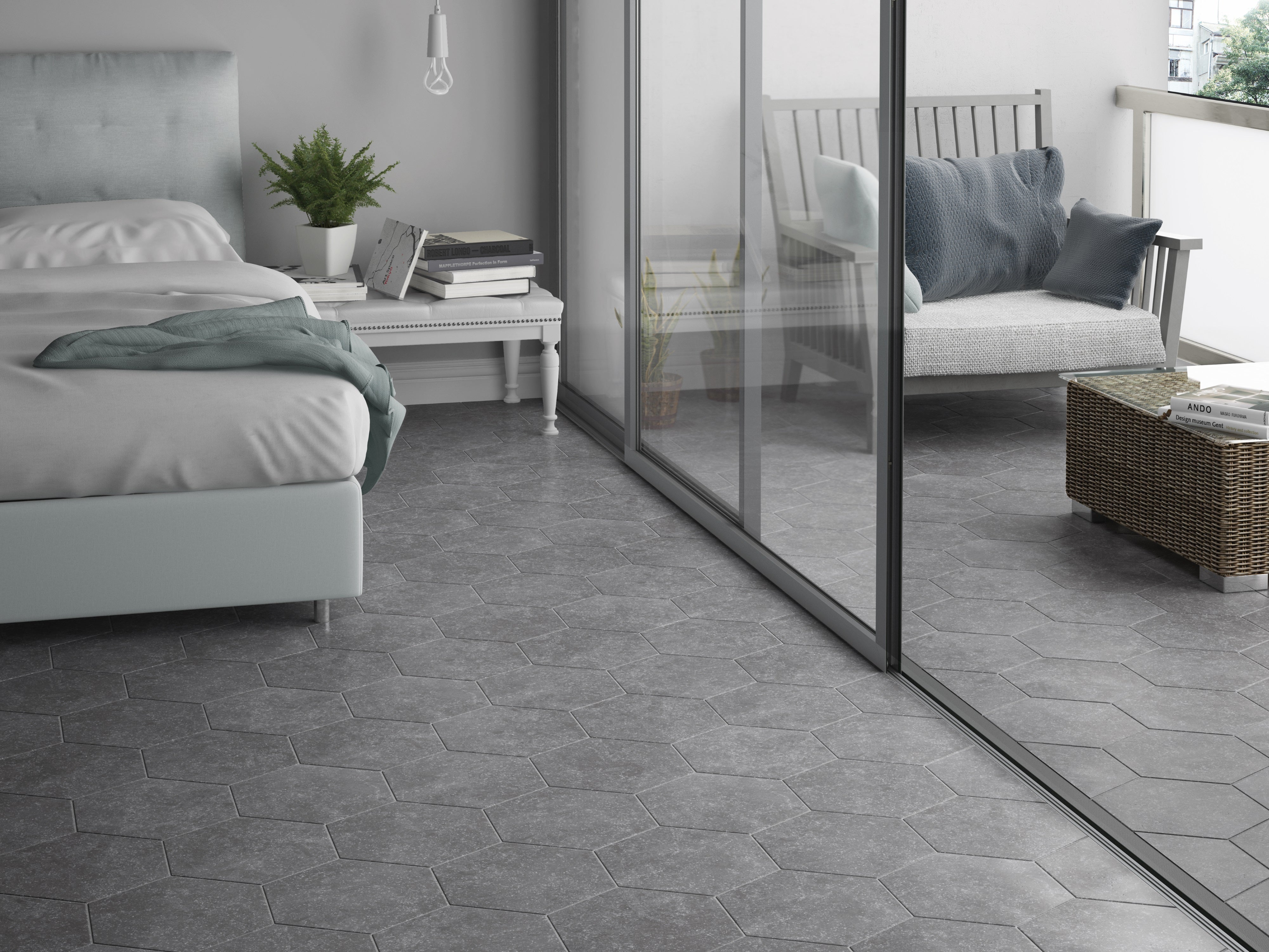 Bluestone Hexagone Grey