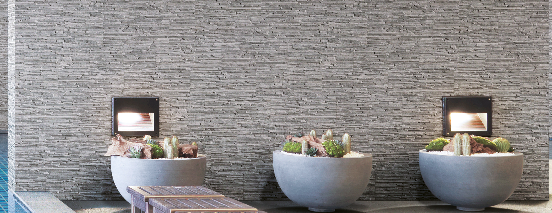 LOT 35,7 m² - Keramisch Brickstone - Cenere 16.5 x 41 cm
