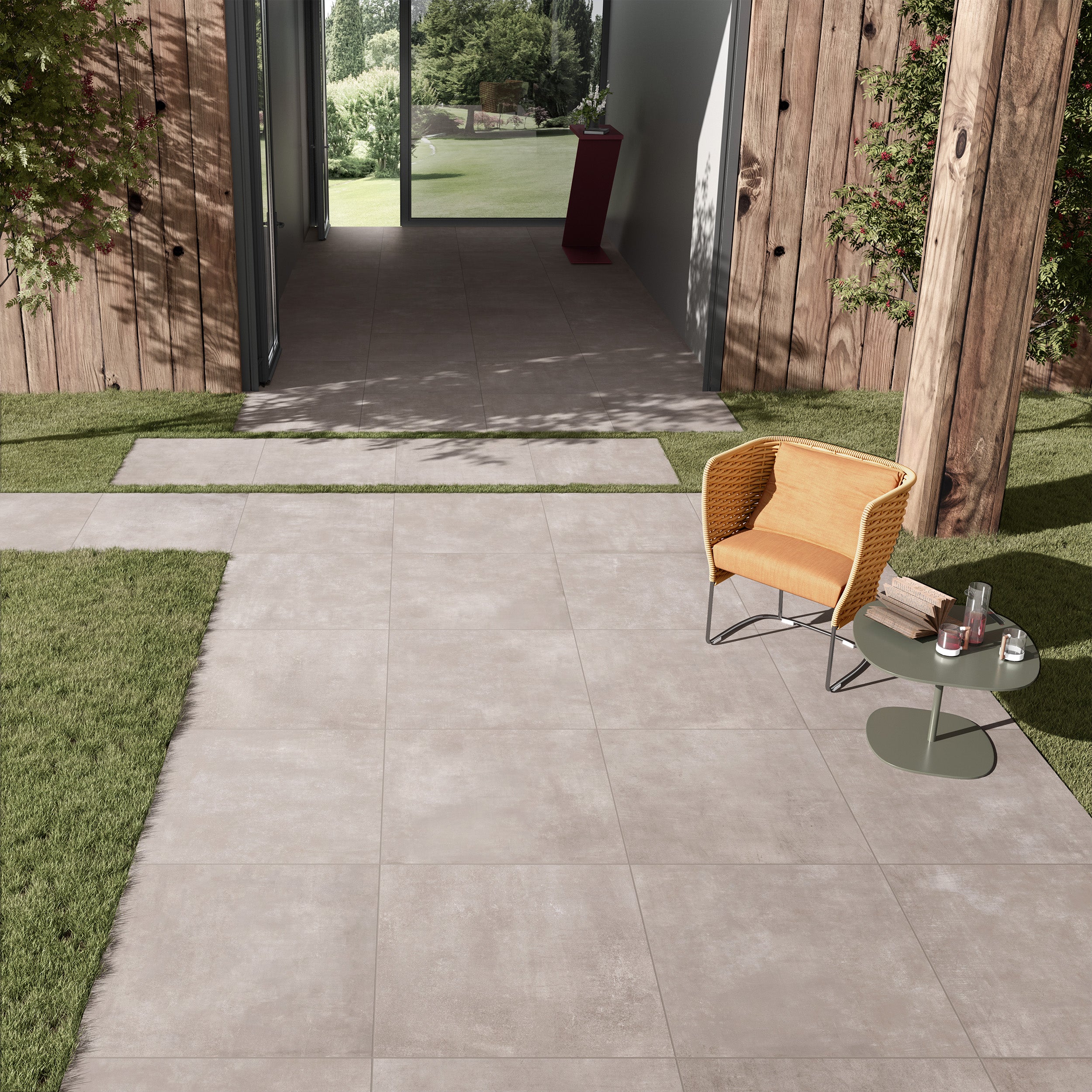 Terrastegel - F. Taupe 80 x 80 x 2 cm