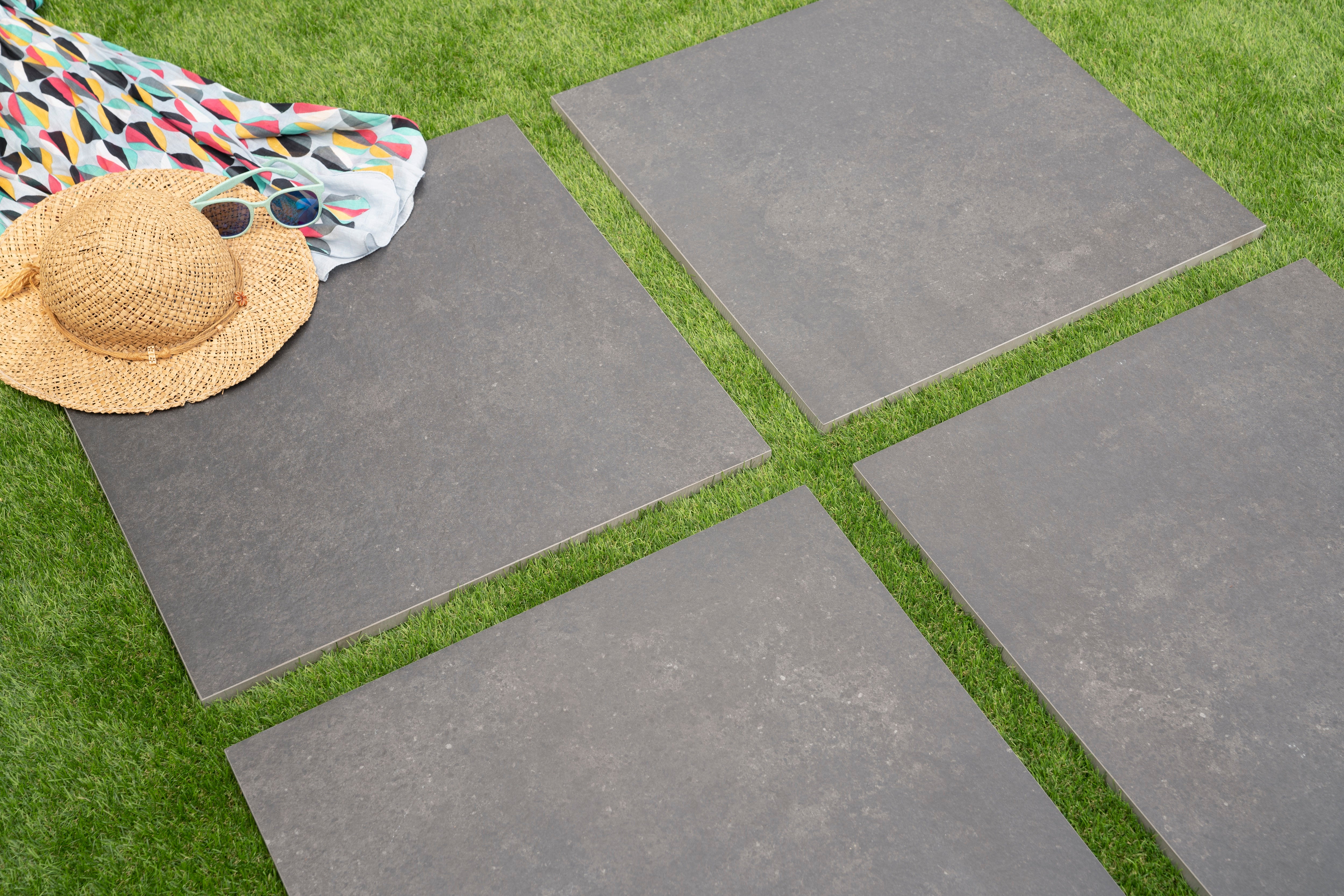Keramische terrastegel | Anthracite 60 x 60 x 2 cm