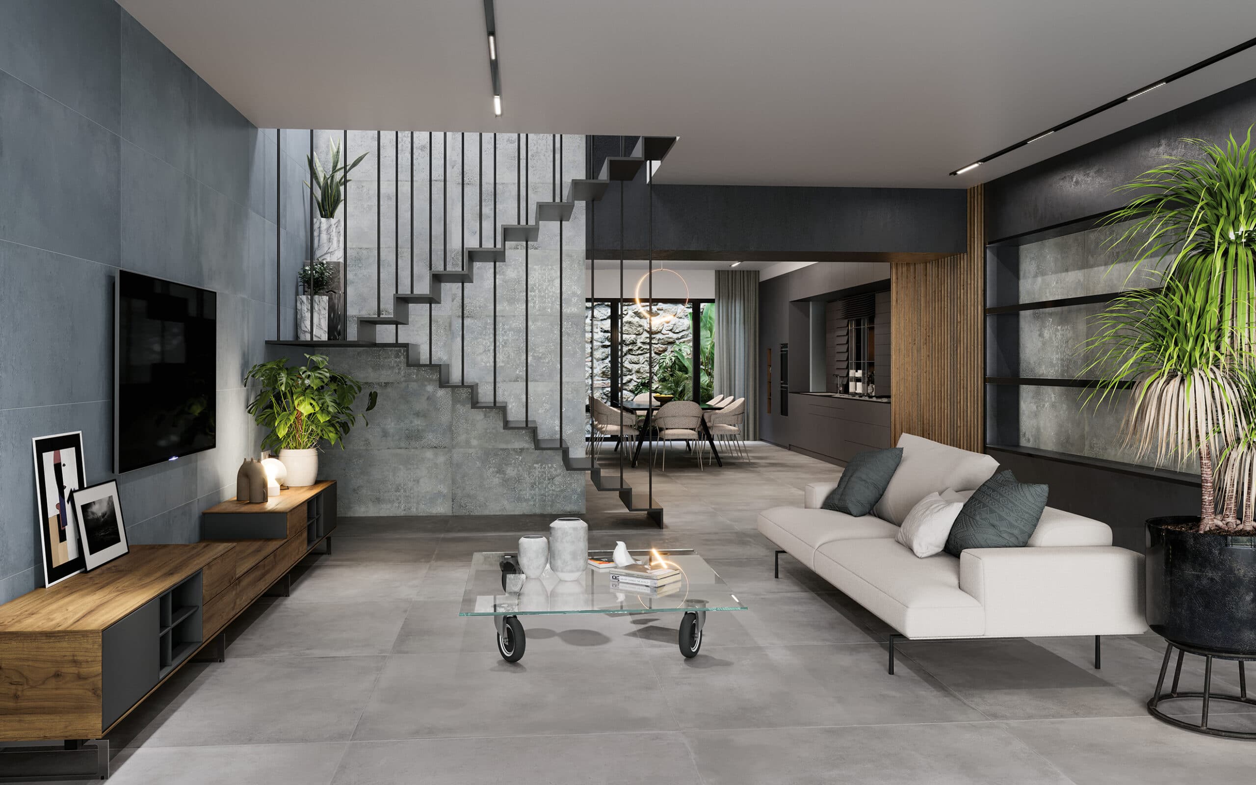 LOT 53,46m2 Grigio Cromo 90 x 90 x 1 cm