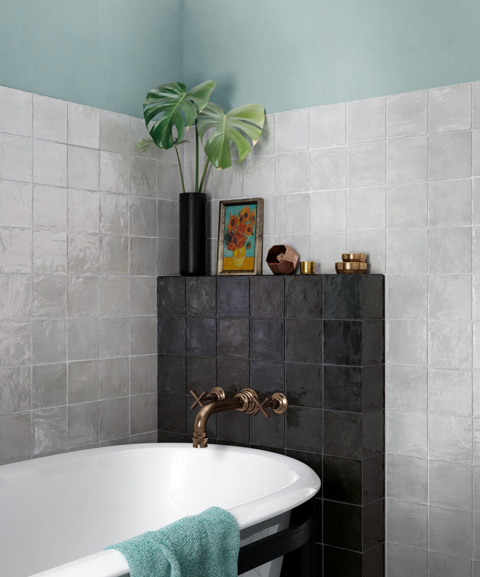 Carrelage mural - Gris Nuage