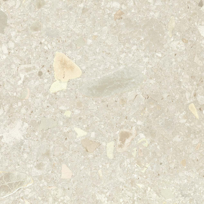 Terrastegels-keramisch-natuursteen Terrastegels Terrazzo | Ceppo Ivory 80 x 80 x 2 cm
