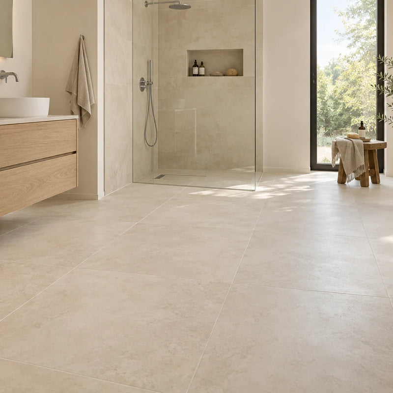 Keramisch natuursteen Carrelage céramique beige 80x80 cm – effet pierre naturelle