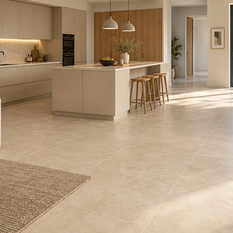 Keramisch natuursteen Carrelage céramique beige 80x80 cm – effet pierre naturelle