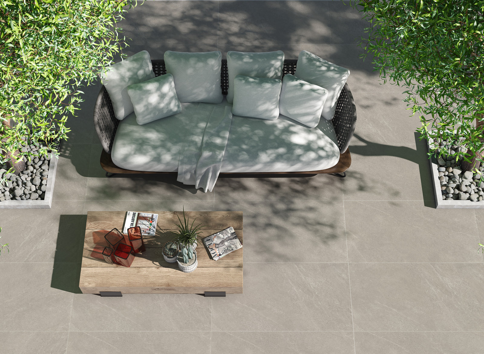 Terrastegel-keramische-beton Altamont 60 x 120 x 2 cm