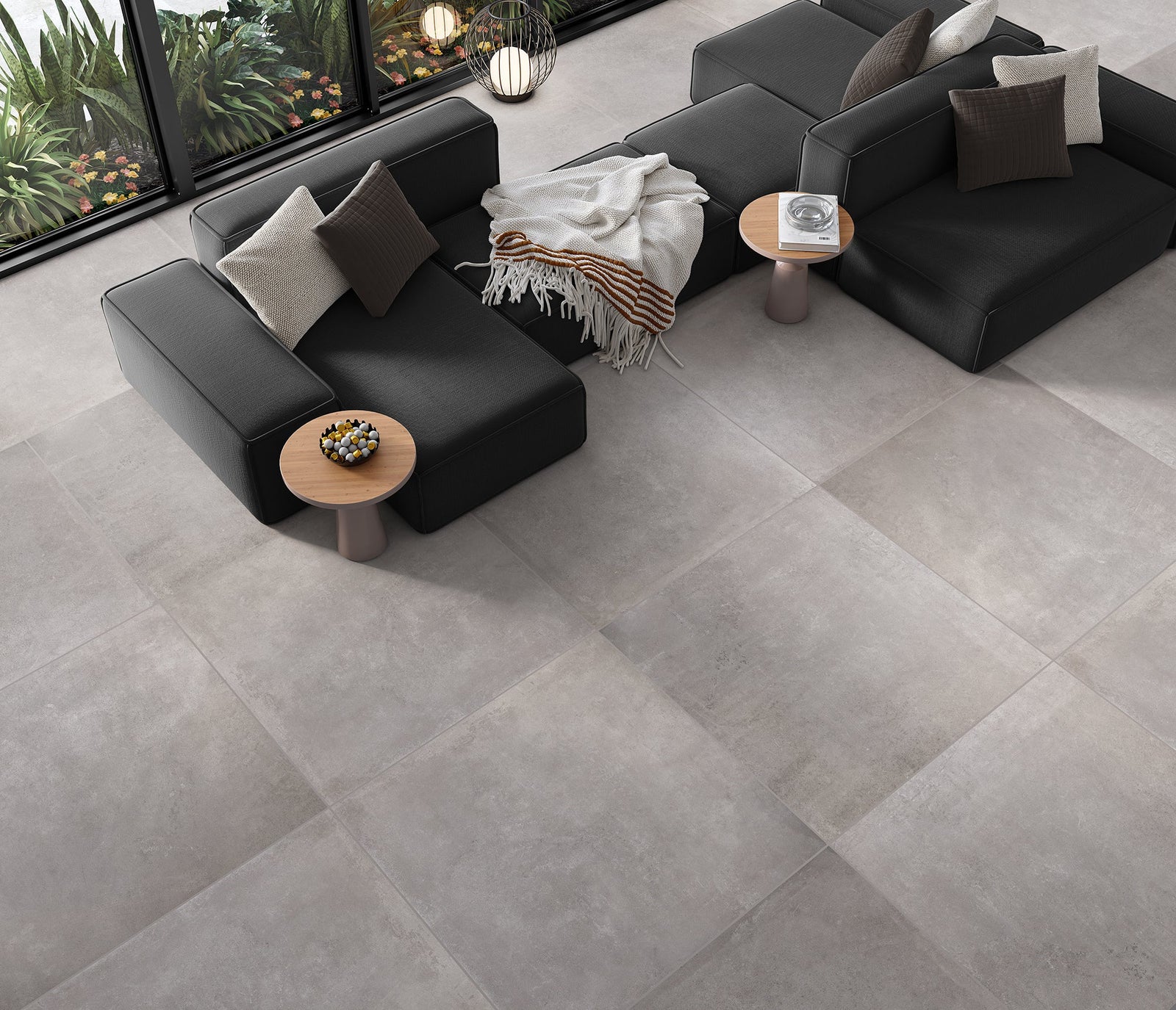 Keramisch beton LOT 14.19 m² - Grigio 80.2 x 80.2 x 0.92 cm