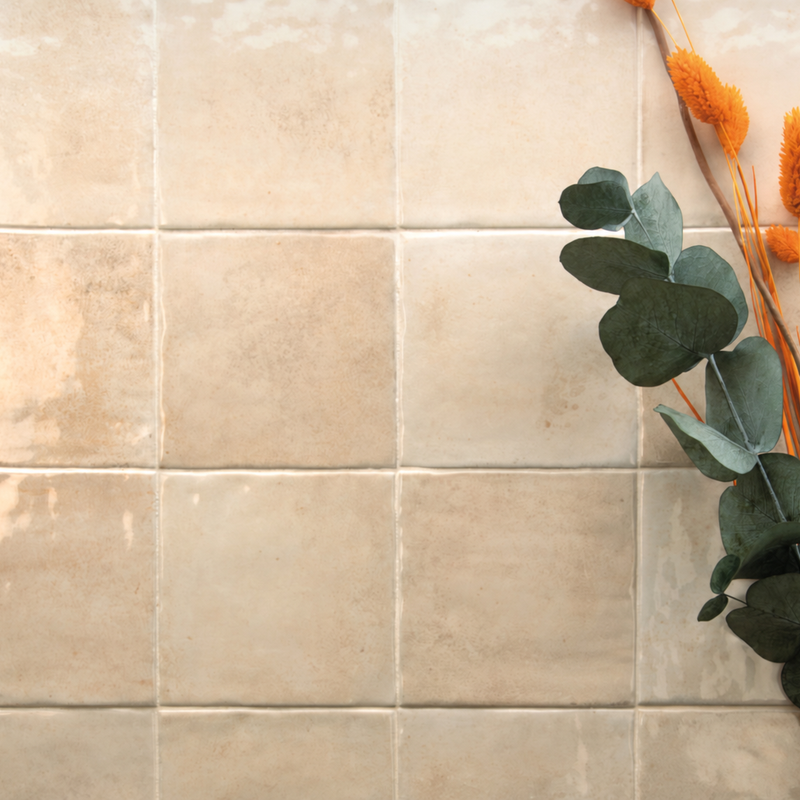 Wandtegels Ve. Home beige wandtegels 5 × 40 en 10 × 10 cm