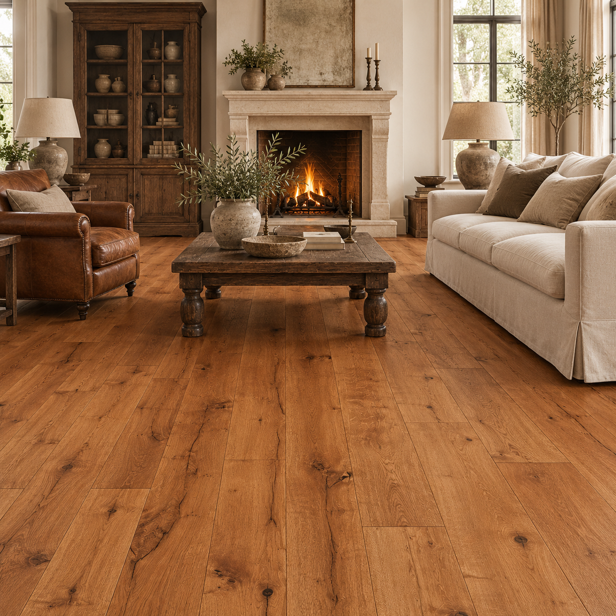 Parquet en chêne | CLASSIC B - Brown - Vernis UV