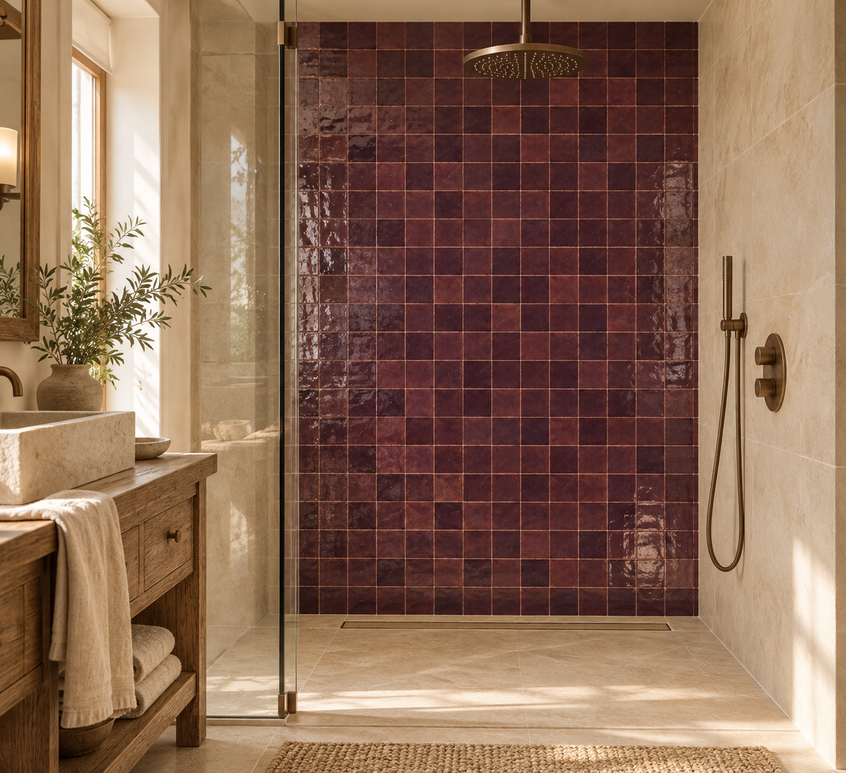 Marokkaanse Tegels 10x10 cm – Laayoun Purple Paars