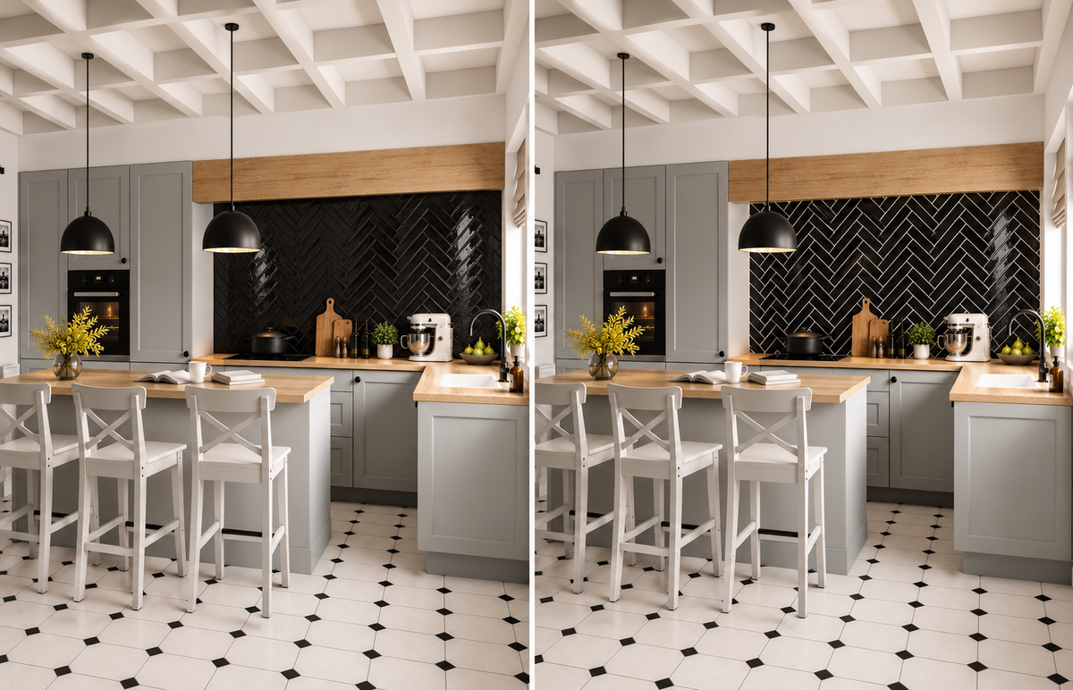 Marokkaanse Tegels 5x15 cm – Rabat Black Gloss