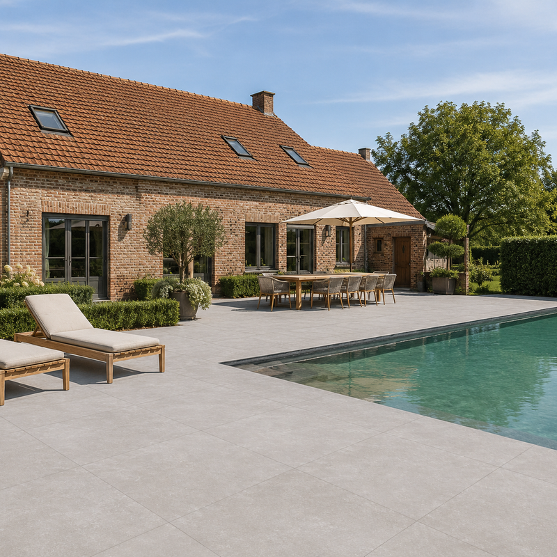 Terrastegels-keramisch-blauwsteen Carrelage de terrasse effet pierre bleue 80 x 80 cm – épaisseur 2 cm | Stock limité
