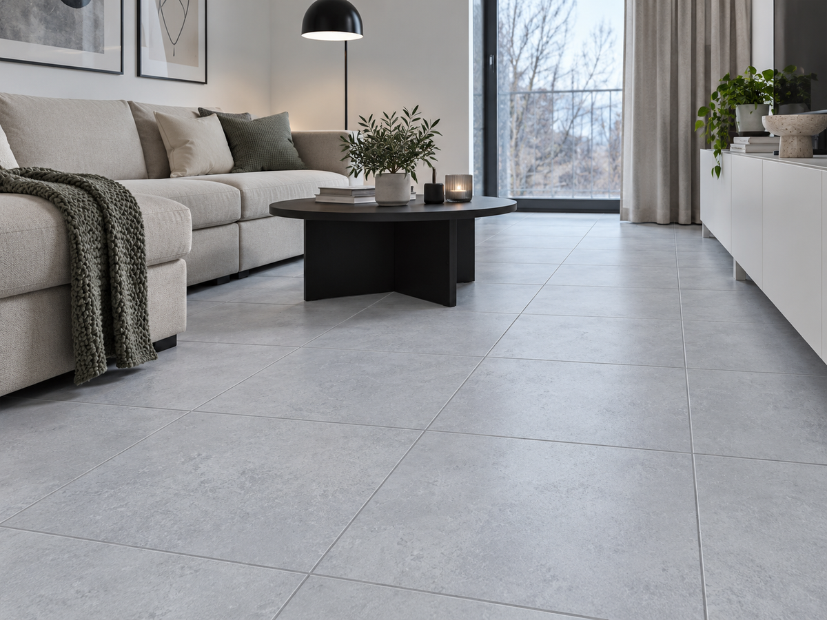 Spc vloertegels MEGA TILES Sanoma – SPC klikvloertegels met voeg 60 × 120 cm