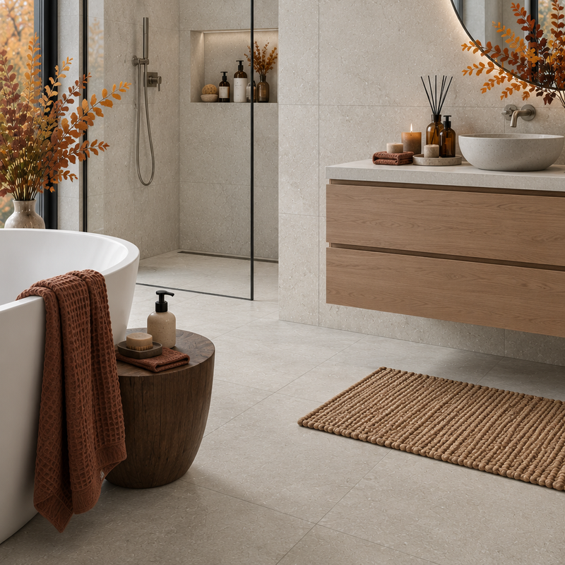 Panneau mural en plastique Panneau mural SPC XXL Min – effet pierre naturelle pour salle de bain et douche