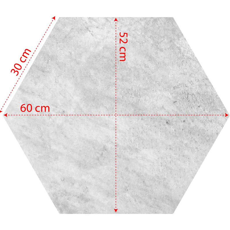 Terrastegels-keramisch-natuursteen LOT 20 st - Stapstenen Hexagone Quarzite