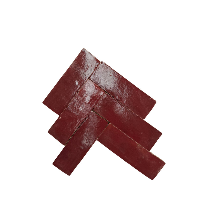 Zelliges Carrelage Zellige Marocain 5x15 cm – Marrakech Red