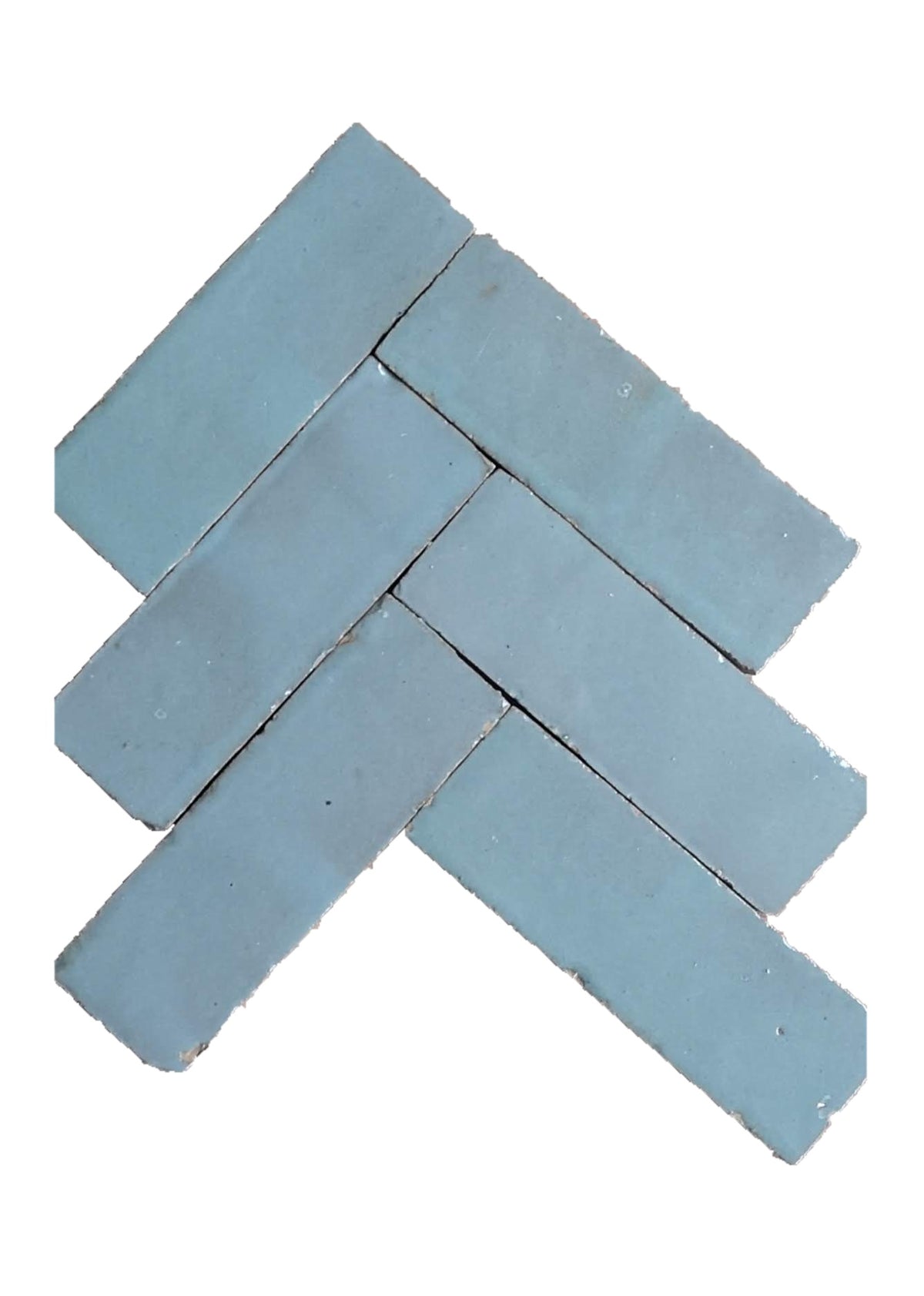 Marokkaanse Tegels 5x15 cm – Zagora Green/White