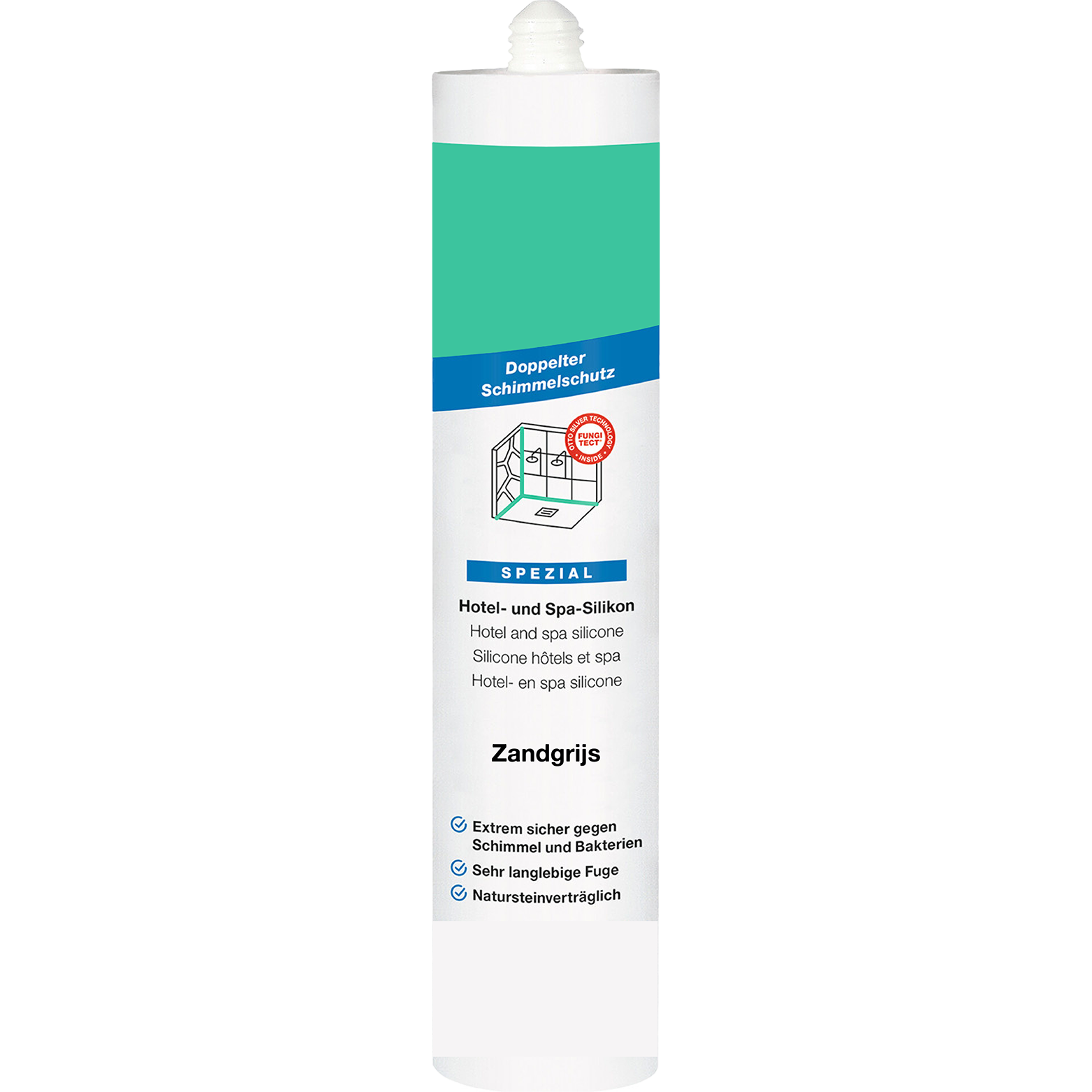 Plaatsingmaterialen-silicone Sanitairsilicone | Zandgrijs 300ml