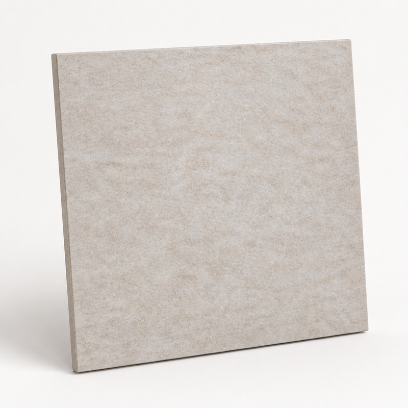 Pet-wandpaneel Panneau mural acoustique en PET beige 12 mm – 122 × 275 cm