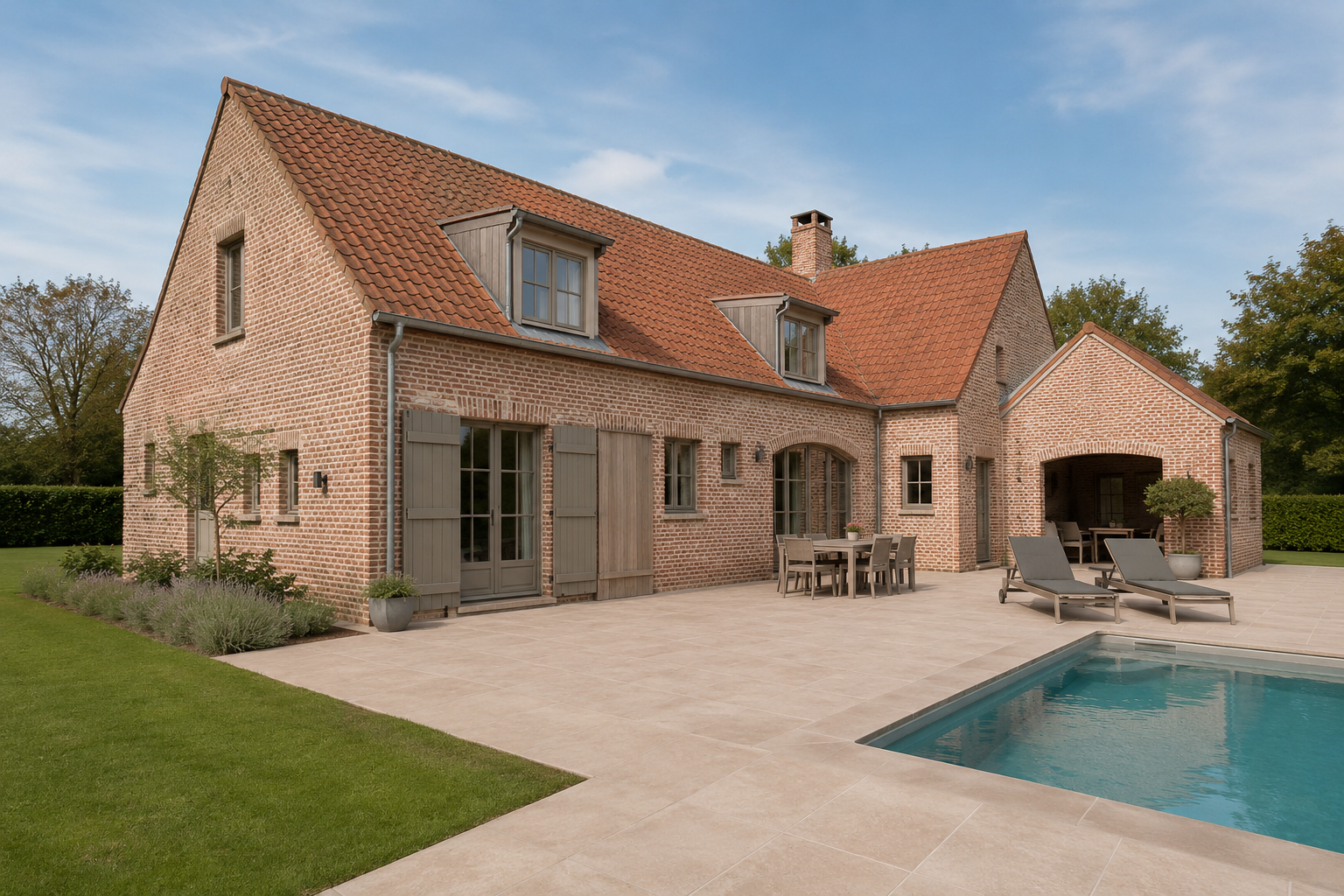 Terrastegels-keramisch natuursteen Keramische terrastegel beige natuursteenlook 60 × 60 × 2 cm