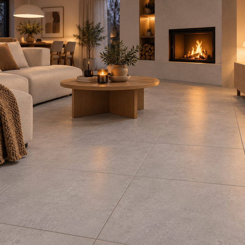 Spc vloertegels MEGA TILES Sanoma – SPC klikvloertegels met voeg 60 × 120 cm