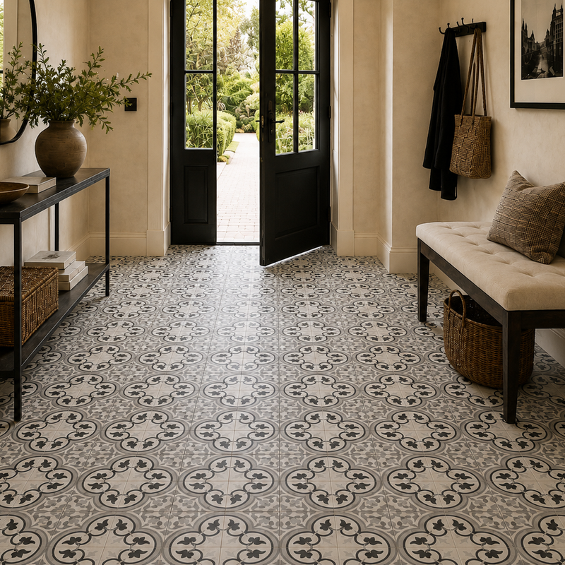 Patroontegels Keramische patroontegel Classic 25x25 cm – cementtegel look
