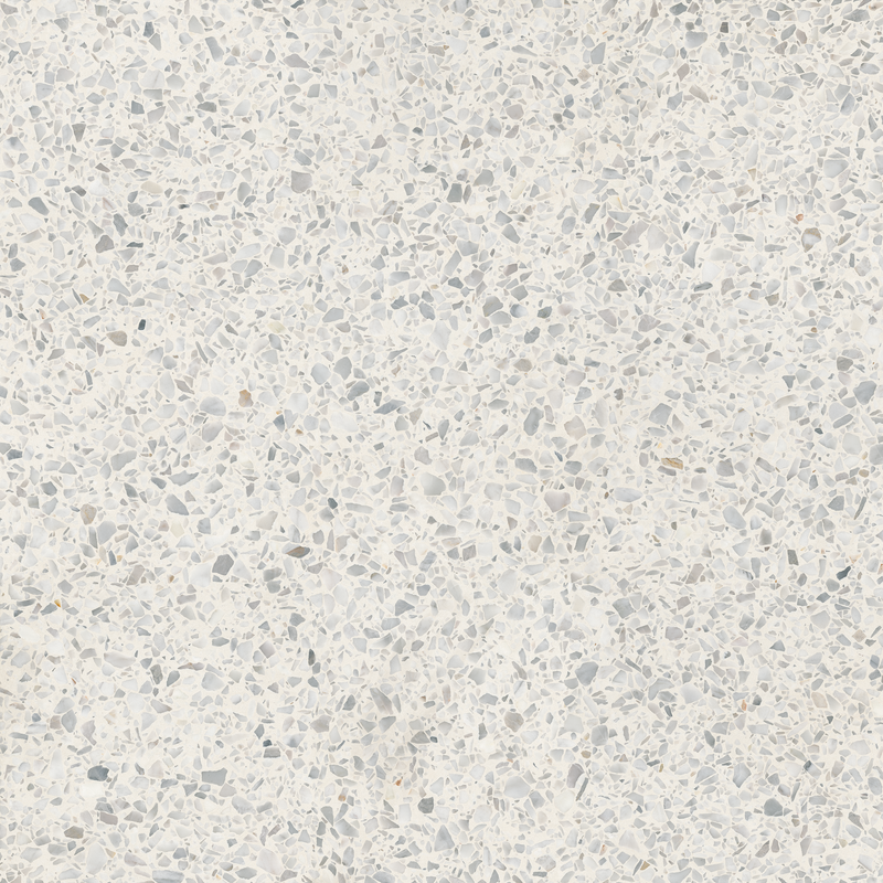 Pierre naturelle céramique Carrelage terrazzo blanc/gris 60x60 cm | Carrelage sol céramique