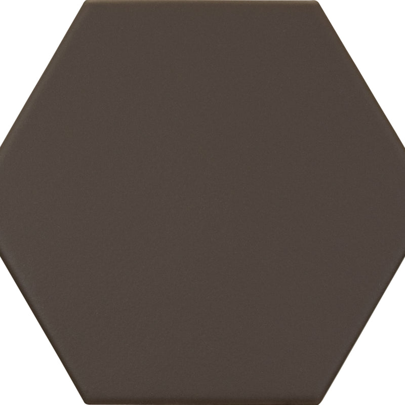  Carrelage Hexagonal en Céramique | Brown 11,6 x 10,1 cm