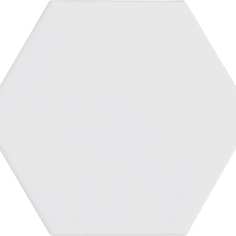  Keramische Hexagoon Tegel | White 11,6 x 10,1 cm