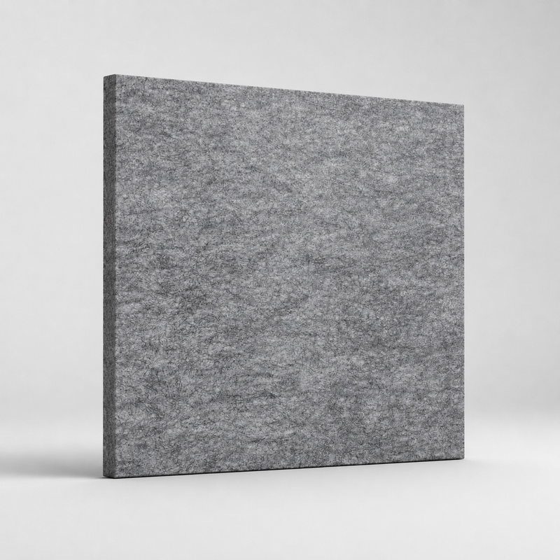 Pet-wandpaneel Panneau mural acoustique en PET gris clair 12 mm – 122 × 275 cm