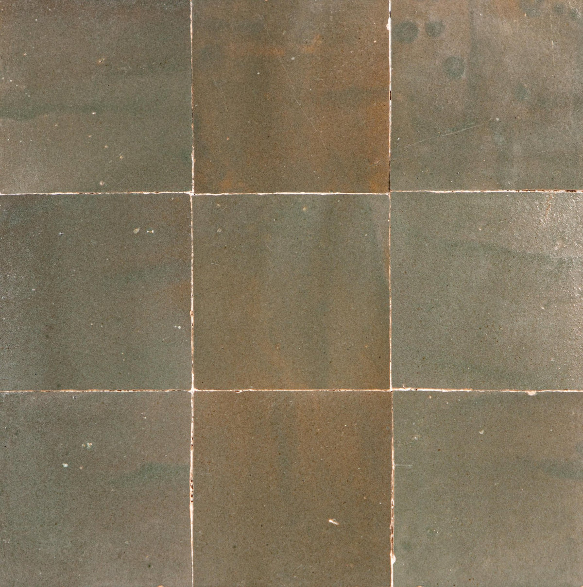 Zelliges Marokkaanse Tegels 10x10 cm – Tiflit Green Groen