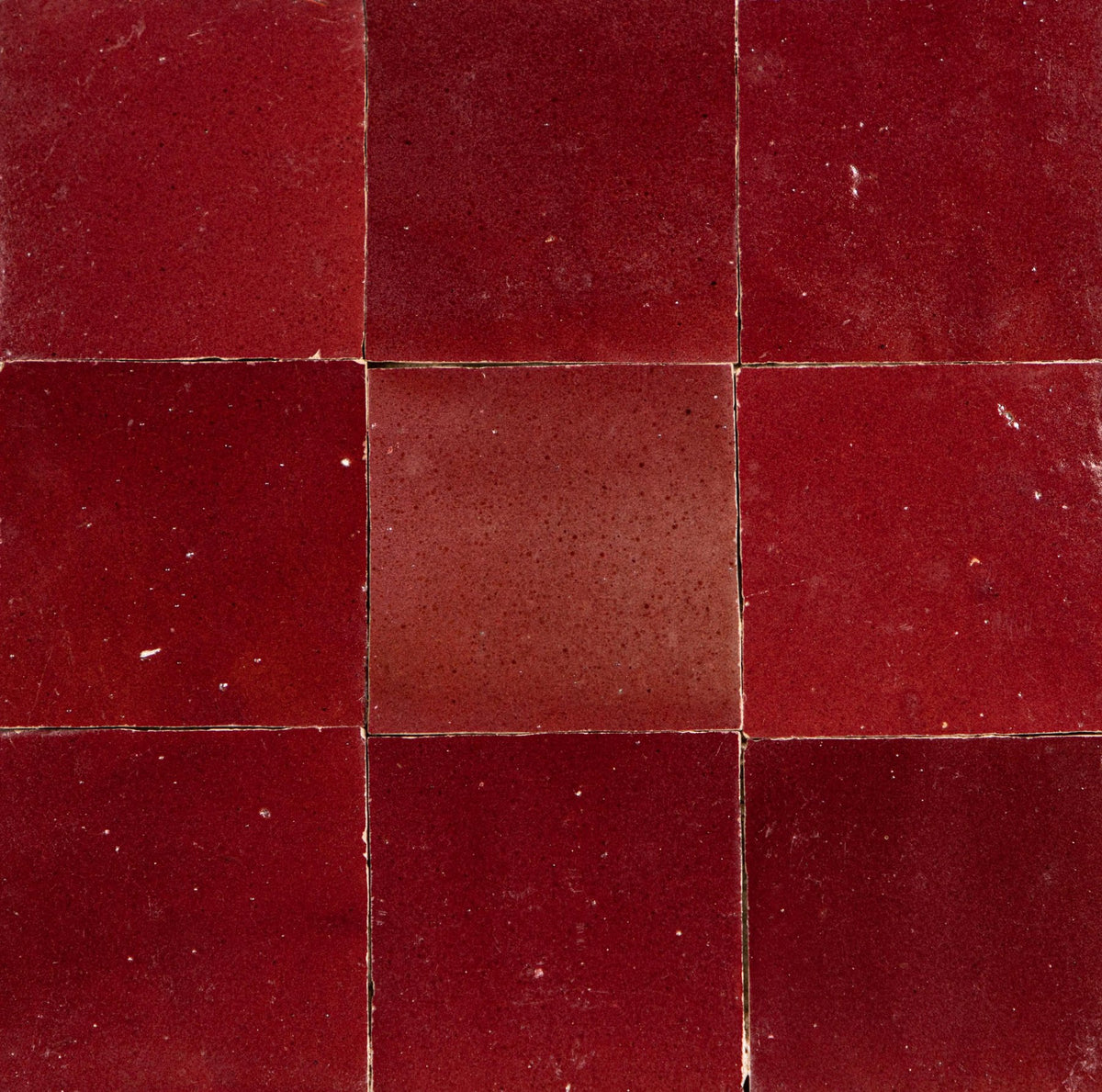Zelliges Marokkaanse Tegels 10x10 cm – Marrakech Red Rood