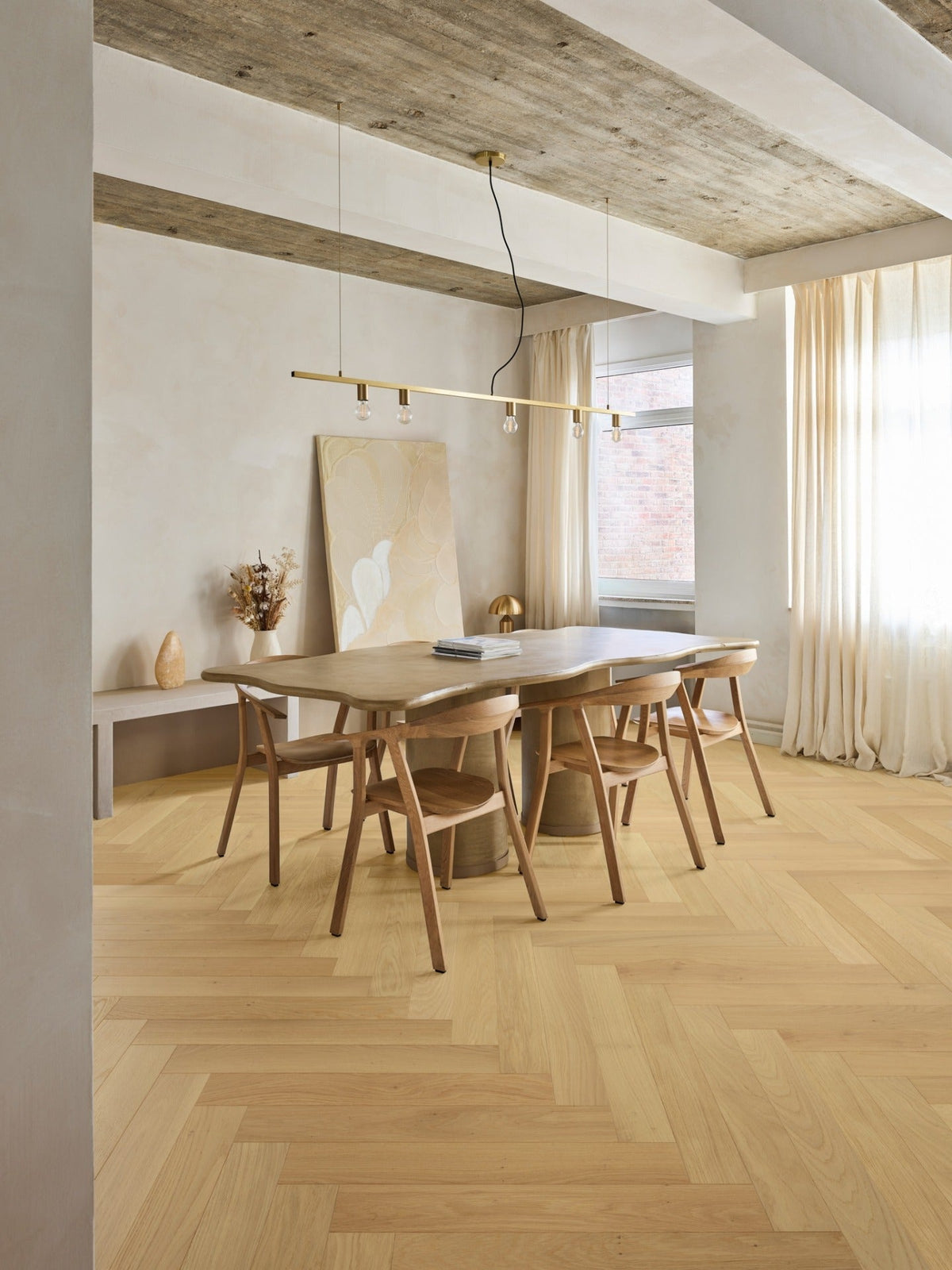 Parket Parquet à bâtons rompus en chêne | ABC - Invisible - Vernis UV - Bâtons rompus