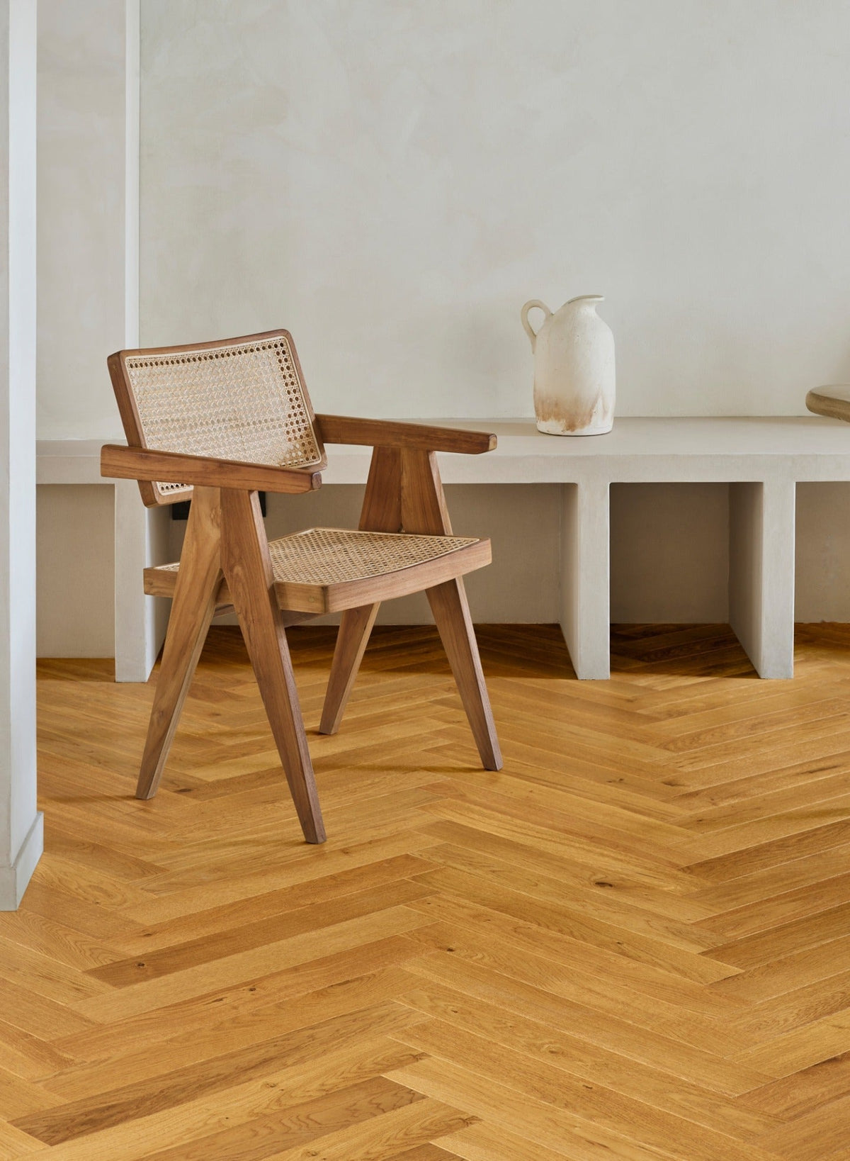 Parket Parquet à bâtons rompus en chêne | CLASSIC A - Brown - Fumé Vernis UV - Bâtons rompus