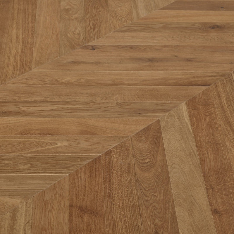 Parket Parquet point de Hongrie en chêne | CLASSIC A - Honfleur - Fumé Vernis UV - Point de Hongrie