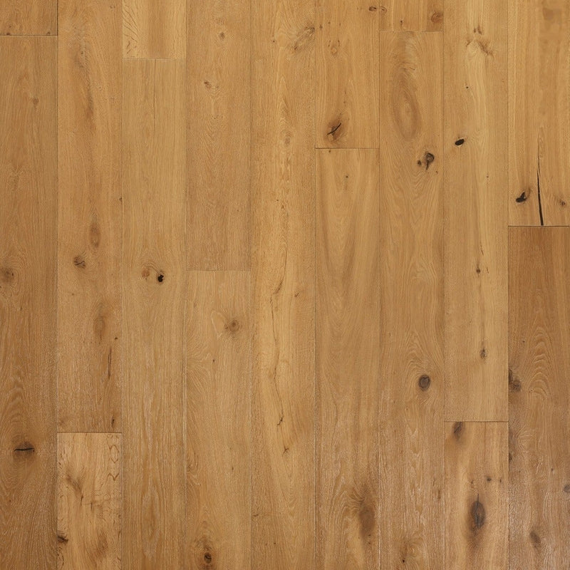 Parquet contrecollé en chêne Parquet en chêne | Fumé Eiken Parket Luberon – Raclé & Oxi-Geolied – 14x190x2200 mm